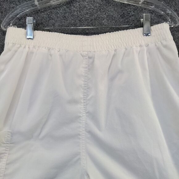 Blue Cabana Men's Shorts White Size M Poly Cotton Blend Pocket Vintage - Picture 3 of 13